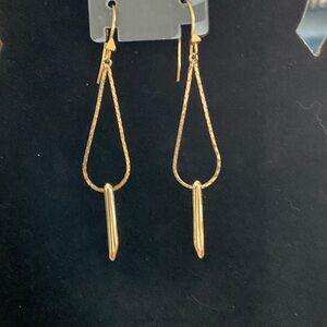 Stella and Dot Iconic Renegade Gold Tone Drop Earrings